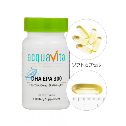 Омега-3 Acquavita DHA EPA 300 — поддержка мозга, сердца и сосудов