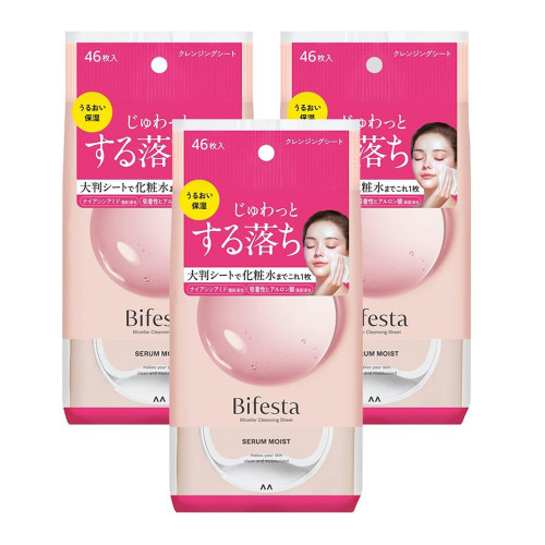 Увлажняющие мицеллярные салфетки для снятия макияжа Bifesta Moist Cleansing Sheets Set