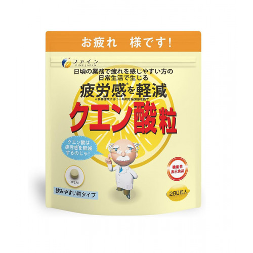 Лимонная кислота и витамины В Fine Japan — энергия, выносливость 