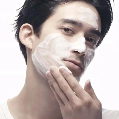 Очищающая пенка для мужской кожи лица с белой глиной Lissage Men Oil Control Soap Kanebo