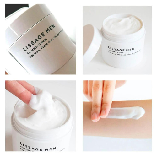 Японский мужской крем для тела с коллагеном Lissage Men Aromatic Cream Kanebo