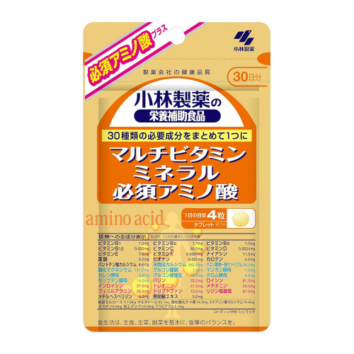 Японский комплекс витаминов и аминокислот Kobayashi Multi Vitamin Mineral Amino — энергия и базовый баланс