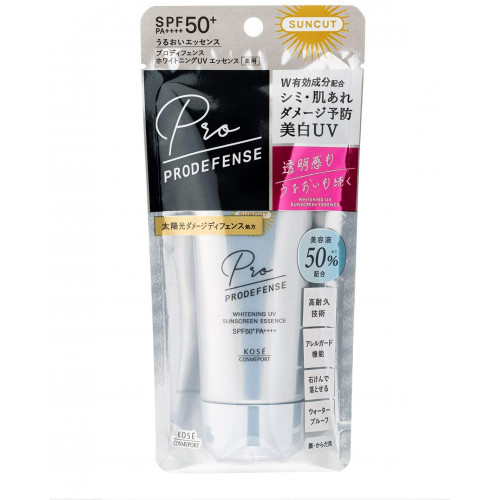 Японская солнцезащитная отбеливающая эссенция KOSE Suncut Pro Defense Whitening Sunscreen UV Essence Stain