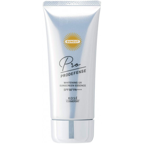 Японская солнцезащитная отбеливающая эссенция KOSE Suncut Pro Defense Whitening Sunscreen UV Essence Stain