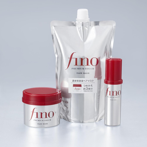 Японская интенсивная питающая маска для поврежденных волос Shiseido Fino Premium Touch