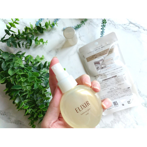 Японский увлажняющий мист с коллагеном для лица Shiseido Elixir Luminous Glow Mist