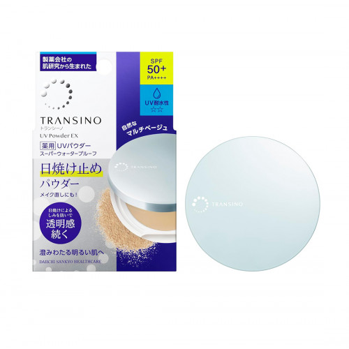 Японская выравнивающая пудра с защитой от солнца SPF50 + PA ++++ Transino