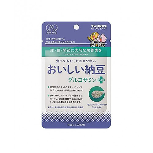 TAURUS Delicious Natto Glucosamine — комплекс для здоровья суставов и хрящей животных, 30 г