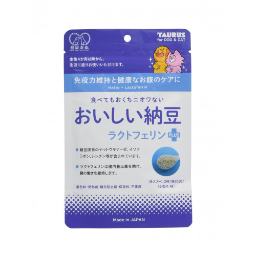 TAURUS Delicious Natto Lactoferrin — комплекс для микрофлоры кишечника животных, 30 г